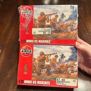Two Airfix 1:72 WWII US Marines Plastic Model Kit Sealed